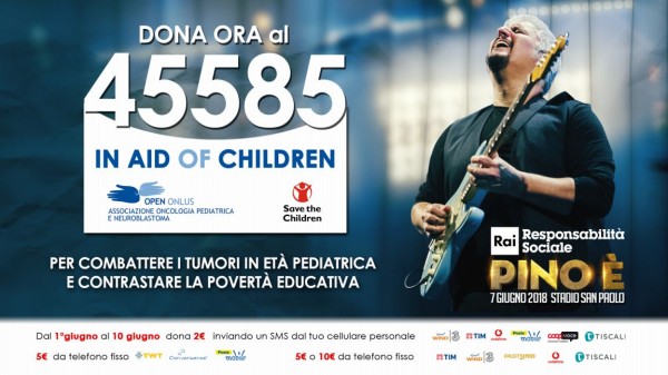 "Pino è" fino al 10 giugno è attivo il numero solidale 45585