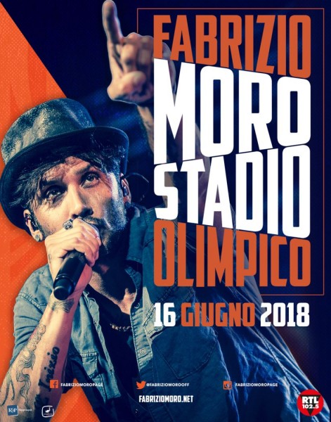 Fabrizio Moro una grande festa allo stadio Olimpico e date tour estivo           