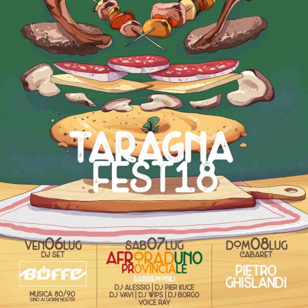 Taragna Fest 2018 il 6 - 7 - 8 luglio, Roncola San Bernardo (BG)