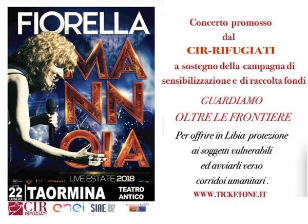 Guardiamo Oltre le Frontiere presenta: FIORELLA MANNOIA in concerto