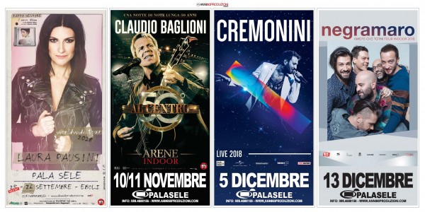 Dal Palasele la grande musica italiana: Baglioni, Negramaro, Cremonini, Emma, si parte con Laura Pausini