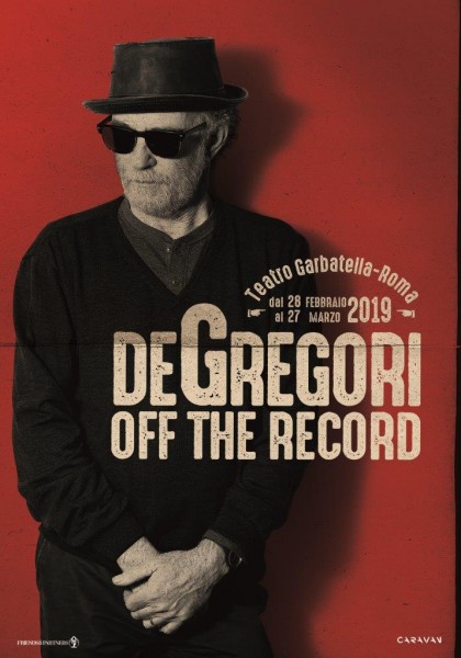 Francesco De Gregori dal 28 Febbraio al 27 Marzo al Teatro Garbatella di Roma.