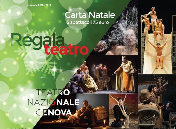 Regala Teatro a Natale: la speciale iniziativa del Teatro Nazionale di Genova