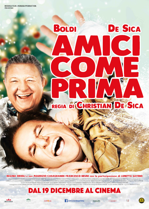 Massimo Boldi e Christian De Sica al cinema con il film "Amici come prima".