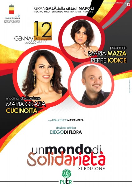 "Un Mondo di Solidarietà" al Teatro Mediterraneo evento promosso da Maria Grazia Cucinotta e Diego Di Flora