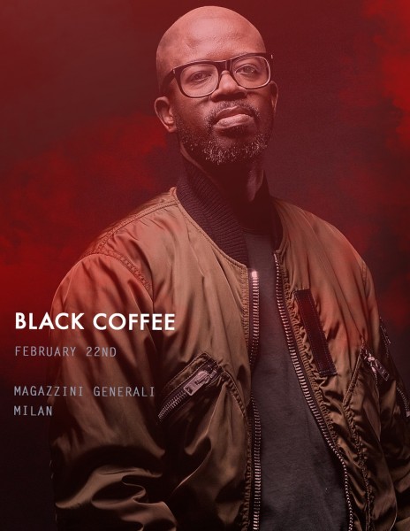 Black Coffee il geniale DJ e produttore ai Magazzini Generali di Milano a febbraio