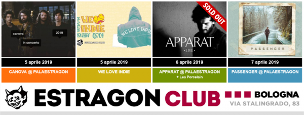 Estragon Club Bologna. Ecco i live di Aprile 2019: Apparat, Ex-Otago, Passenger