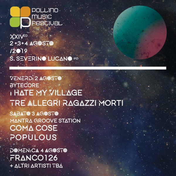 Pollino Music Festival 24ª Edizione dal 2 al 4 Agosto 2019 a San Severino Lucano (PZ)