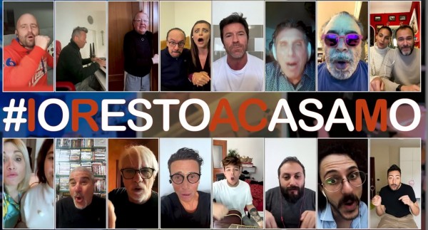 #IoRestoACasaMo Maurizio Casagrande unisce tanti amici in una parodia di un vecchio successo
