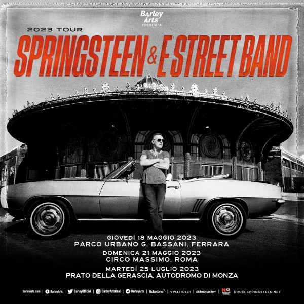 Bruce Springsteen and the E Street Band. Tutto sul tour Italiano 2023