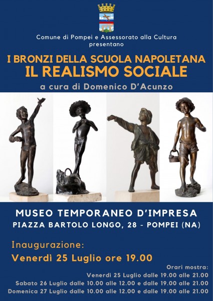 “I bronzi della scuola napoletana – Il Realismo sociale” mostra a Pompei dal 25 luglio 2025