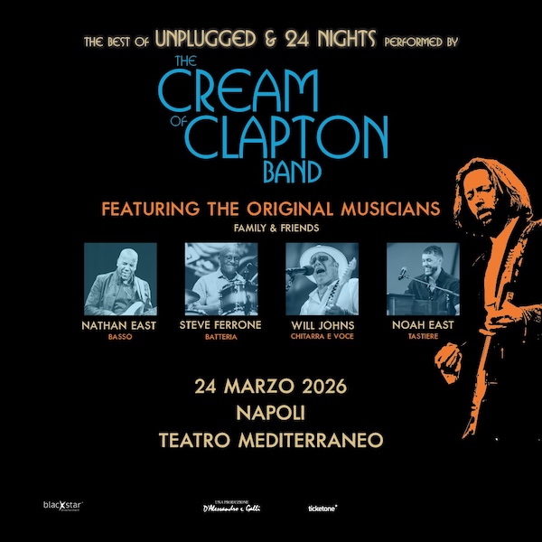 Napoli accoglie la leggenda: "The Cream of Clapton Band”