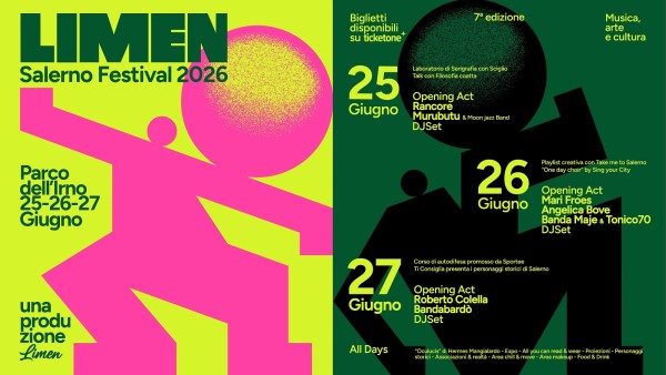 Fai come ti pare: il Limen Salerno Festival torna con una lineup da non perdere 