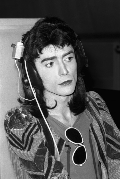 Renato Zero agli studi della RCA - 1974