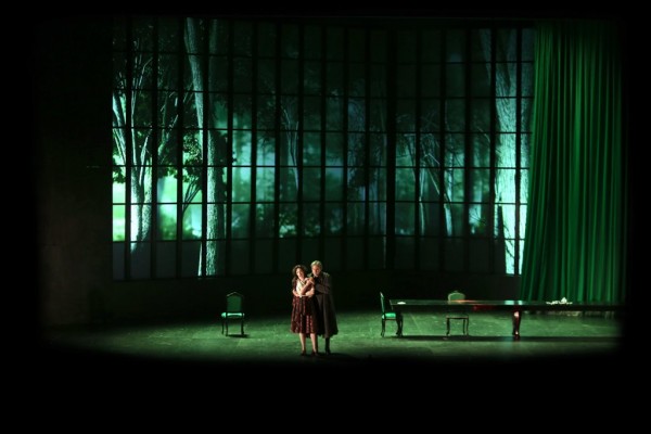 Lucia ( Z. Markovà) ed Edgardo (A. Bocelli ) - Foto di Marcello Orselli